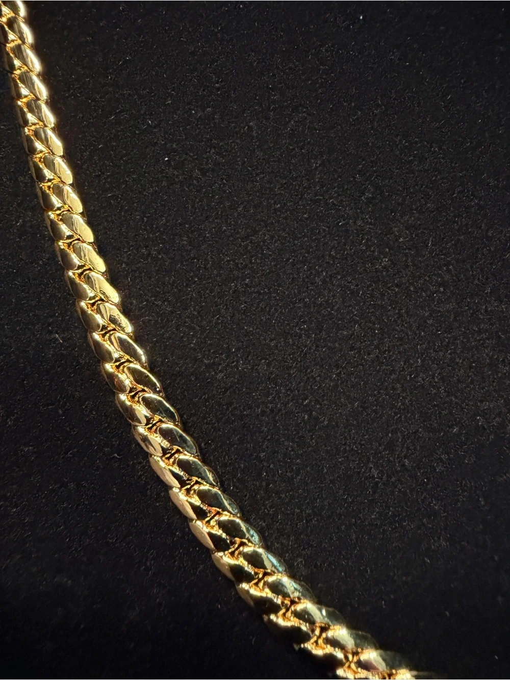 Miami Cuban 22in 6.5MM 14K Stamped gold filled necklace w/Box Lock RARE LENGTH